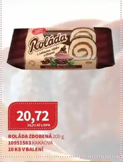Kubík potraviny Roláda zdobená nabídka