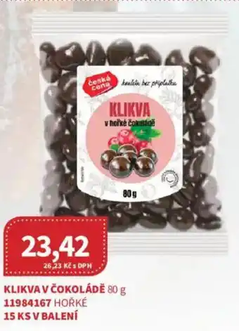 Kubík potraviny Klikva v čokoládě nabídka