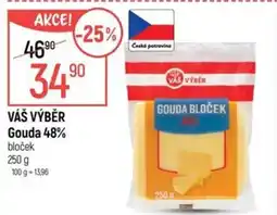 Globus VÁŠ VÝBĚR Gouda 48% nabídka