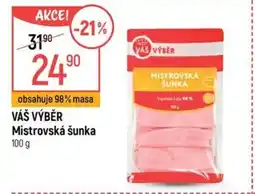 Globus VAS VÝBER Mistrovská šunka nabídka