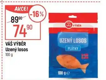 Globus VÁŠ VÝBĚR Uzený losos nabídka