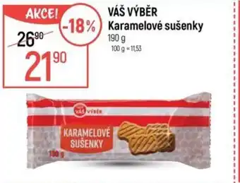 Globus VÁŠ VÝBĚR Karamelové sušenky nabídka