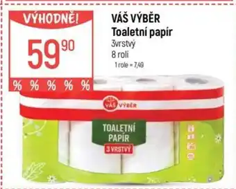 Globus VÁŠ VÝBĚR Toaletní papír nabídka