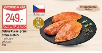 Globus Selský kuřecí prsní steak Globus nabídka