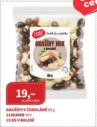 Kubík potraviny Arašídy v čokoládě nabídka