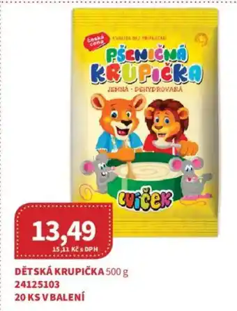 Kubík potraviny Dětská krupička nabídka