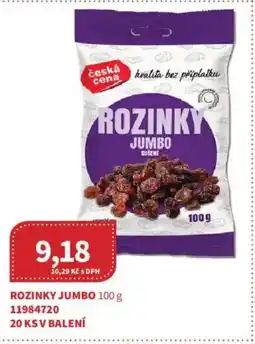 Kubík potraviny Rozinky jumbo nabídka