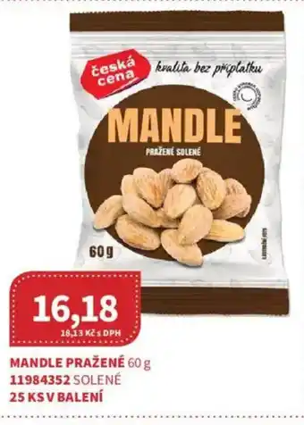 Kubík potraviny Mandle pražené nabídka