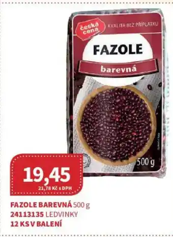 Kubík potraviny Fazole barevná nabídka