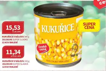 Kubík potraviny Kukuřice v nálevu nabídka