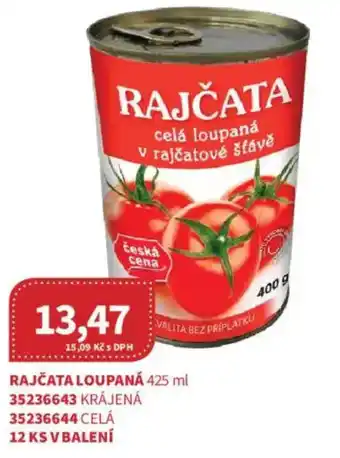 Kubík potraviny Rajčata loupaná nabídka