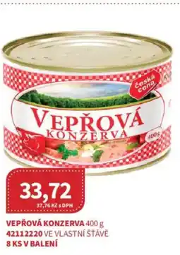 Kubík potraviny Vepřová konzerva nabídka