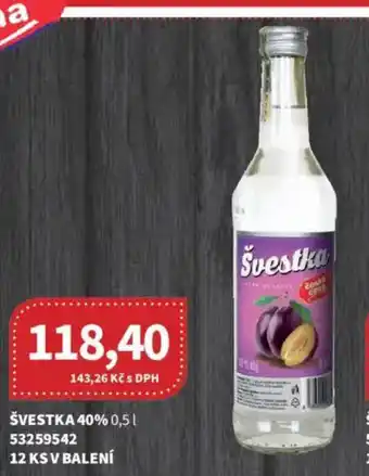 Kubík potraviny Švestka 40% nabídka