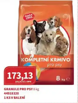 Kubík potraviny Granule pro psy nabídka