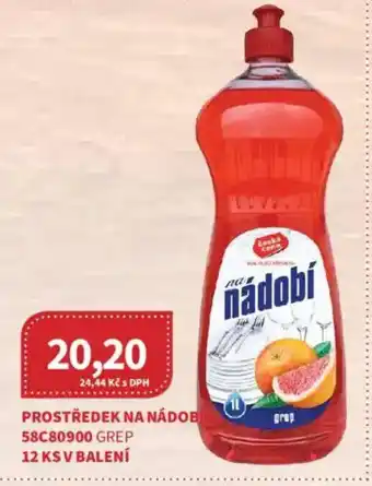Kubík potraviny Prostředek na nádobi nabídka