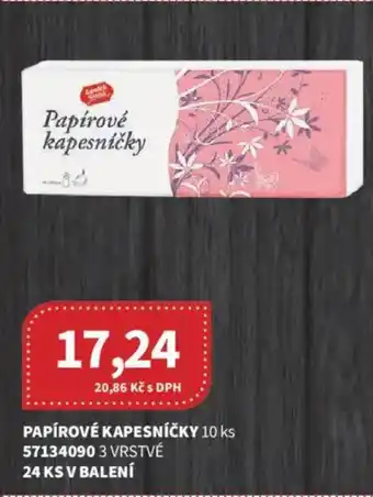 Kubík potraviny Papírové kapesníčky nabídka