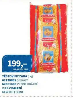 Kubík potraviny Těstoviny Zara nabídka