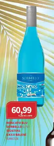 Kubík potraviny Moscato Blu Sorbello nabídka