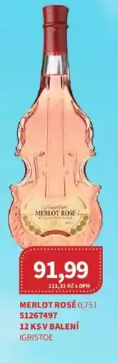 Kubík potraviny Merlot rosé nabídka