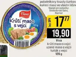 Jip Viva Krůtí maso s vejci 120g uzené maso s vejci tuňák s vejci 120 g nabídka
