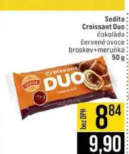 Jip Sedita Croissant Duo čokoláda červené ovoce broskev+merunka 50 g nabídka