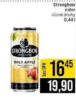 Jip Strongbow cider různé druhy nabídka