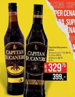 Jip Capitan Bucanero Elixir ENA Dominicano 7YO 34% Coffee 34% Williams 36 % nabídka