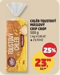 Penny Market Chléb toustový máslový crip crop nabídka