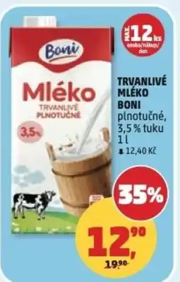 Penny Market Trvanlivé mléko boni nabídka