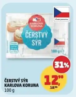 Penny Market Čerstvý sýr karlova koruna nabídka