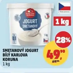 Penny Market Smetanový jogurt bílý karlova koruna nabídka