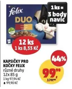 Penny Market Kapsičky pro kočky felix nabídka