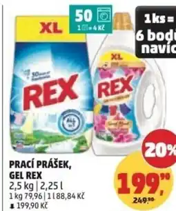 Penny Market Prací prášek, gel rex nabídka