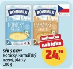 Penny Market Sýr s oky Horácký, Farmářský uzený, plátky nabídka