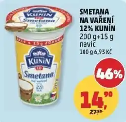 Penny Market Smetana na vaření 12% KUNÍN nabídka
