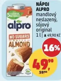 Penny Market Nápoj alpro mandlový neslazený, sójový original nabídka