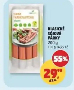 Penny Market Klasické sójové párky nabídka