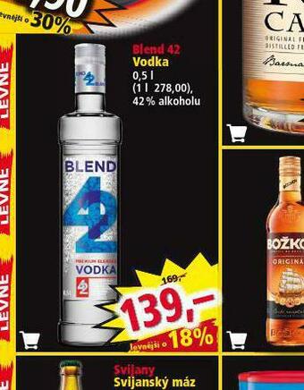 Norma Blend 42 vodka nabídka