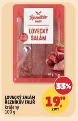 Penny Market Lovecký salám řezníkův talíř krájený nabídka