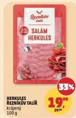 Penny Market Herkules řezníkův talíř krájený nabídka
