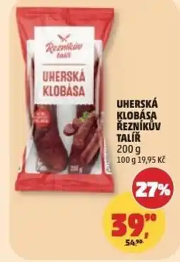 Penny Market Uherská klobása řezníkův talíř nabídka