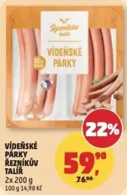 Penny Market Vídeňské párky řezníkův talíř nabídka