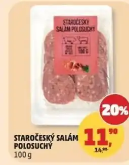 Penny Market Staročesky salam polosuchy nabídka