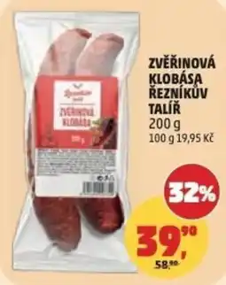 Penny Market Zvěřinová klobása řezníkův talíř nabídka