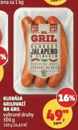 Penny Market Klobása grilovací na gril nabídka