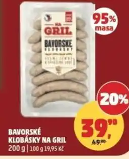 Penny Market Bavorské klobásky na gril nabídka