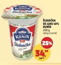 Penny Market Šlehačka de luxe 40% KUNIN nabídka