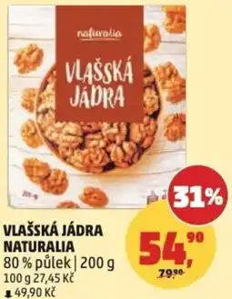 Penny Market Vlašská jádra naturalia 80% půlek nabídka