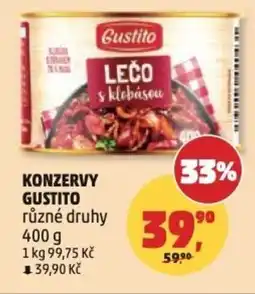 Penny Market Konzervy gustito nabídka