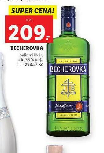 Lidl Becherovka nabídka